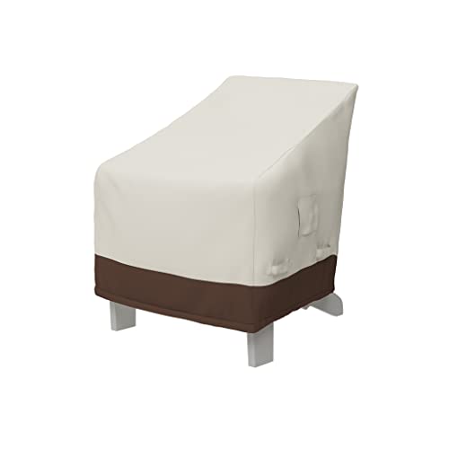 Amazon Basics Outdoor Patio Furniture Cover For Adirondack Chair, Waterproof, Anti-UV, Durable, Beige/Tan