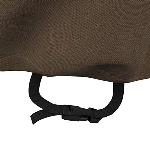 Amazon Basics Outdoor Stackable Chairs Cover, Waterproof, Anti-UV, Weather Resistant, Durable, Beige/Tan view 3