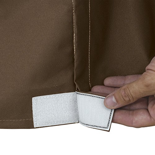 Amazon Basics Outdoor Wind-Resistant Patio Heater Cover, Water-Resistant, Snow-Resistant, Weather Resistant, Easy to Put On, Tan, 36" x 18.5" x 95" view 3