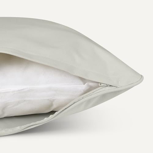 Amazon Basics Patio Chair Cushion with Back, 22x22x3 inches, Beige, 1-Pack view 3