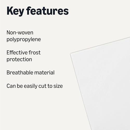 Amazon Basics Plant Covers for Frost Protection, 10 x 30 ft, White, 1-Pack view 2