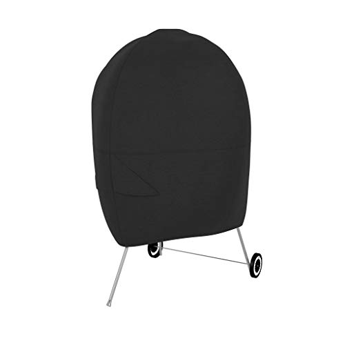 Amazon Basics Waterproof Anti-UV Durable Grill Cover for Outdoor Charcoal Kettle, BBQ, 28"L x 28"W x 38"H, Black