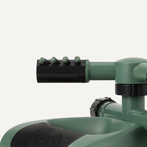 Amazon Basics Whirling Rotating Lawn Sprinkler with Adjustable Arms, 1500 sq ft Coverage, Black view 3