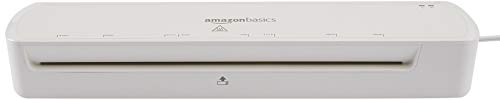 Amazon Basics 12-Inch Thermal Laminator Machine, Easy to Use for Home Office or School, White