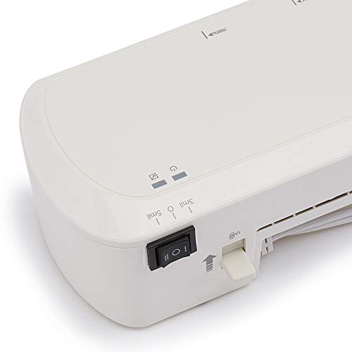 Amazon Basics 12-Inch Thermal Laminator Machine, Easy to Use for Home Office or School, White view 3