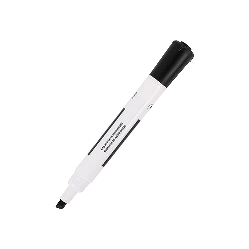 Amazon Basics 12-Pack Low-Odor Chisel Tip Dry Erase Whiteboard Markers, Black