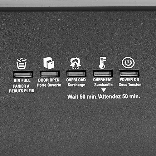 Amazon Basics 24-Sheet Cross Cut High Security Paper Shredder for Home Use, P-4 Security, CD and Credit Card Document Shredder with Pullout Basket, Black view 3
