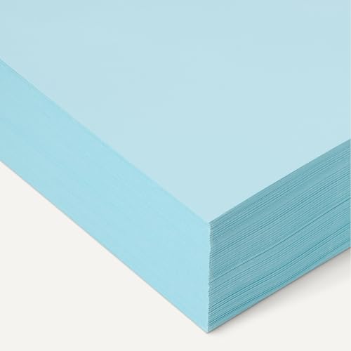 Amazon Basics 30% Recycled Color Copy Paper, 8.5" x 11", 20lb, Pastel Blue, 500 Sheets view 3