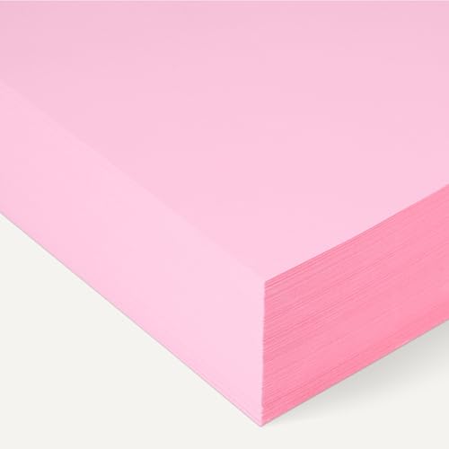 Amazon Basics 30% Recycled Color Copy Paper, 8.5" x 11", 20lb, Pastel Pink, 500 Sheets view 3