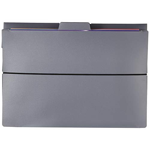 Amazon Basics 36-inch Hanging File Folders, Space Saving Multicolor Organization System with Pockets, Portable Letter Size Paper Storage for Home Office, School & Classroom view 2