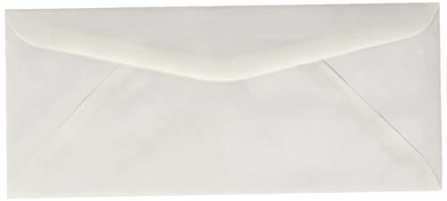 Amazon Basics #9 Double Window Security Gummed Business Envelopes for Invoices,500 Count, White
