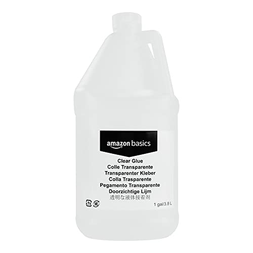 Amazon Basics All Purpose Washable Clear Liquid School Glue for Making Slime, Paper, Cardboard, Wood, Craft Projects, 128 fl oz view 2