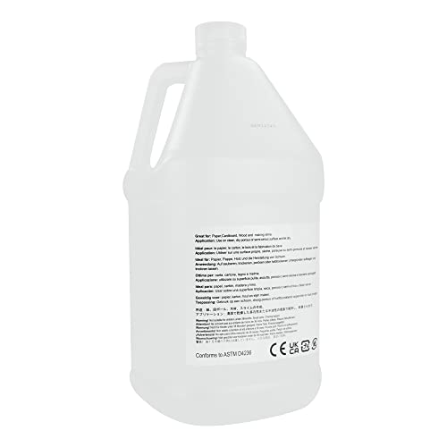 Amazon Basics All Purpose Washable Clear Liquid School Glue for Making Slime, Paper, Cardboard, Wood, Craft Projects, 128 fl oz view 3