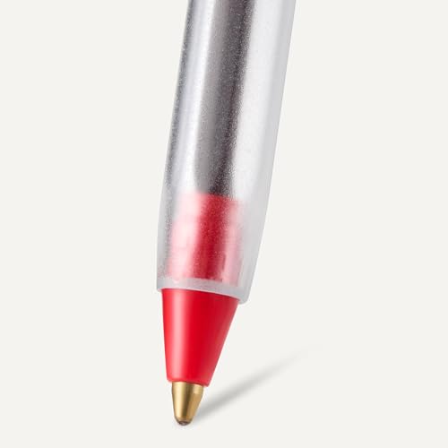Amazon Basics Ballpoint Pens, Medium Point 1.0mm, Red Ink, 36-Pack view 3
