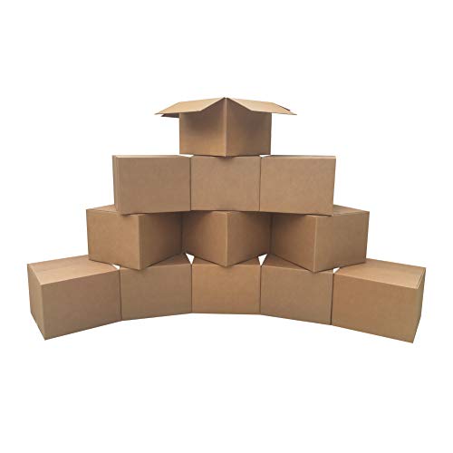 Amazon Basics Cardboard Moving Boxes for Packing and Shipping, Large Size, 20" x 20" x 15", Brown, 12-Pack view 2
