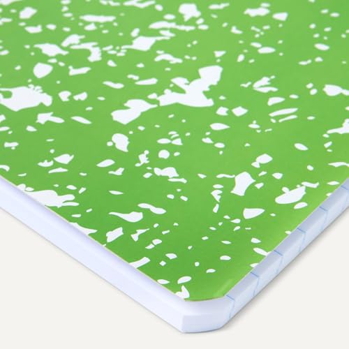 Amazon Basics Composition Notebook, Wide Ruled, 100 Sheets, 9.75" x 7.5", Assorted Marble Colors, 12-Pack view 3