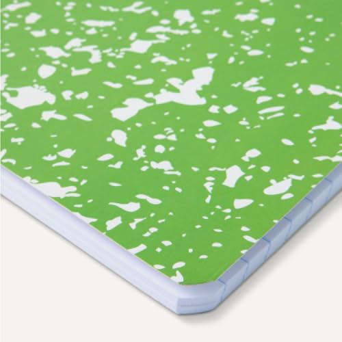 Amazon Basics Composition Notebook, Wide Ruled, 100 Sheets, 9.75" x 7.5", Assorted Marble Colors, 4-Pack view 3