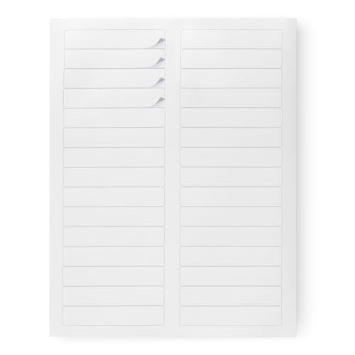 Amazon Basics File Folder Labels, White, 2/3" x 3-7/16", 1500 Count
