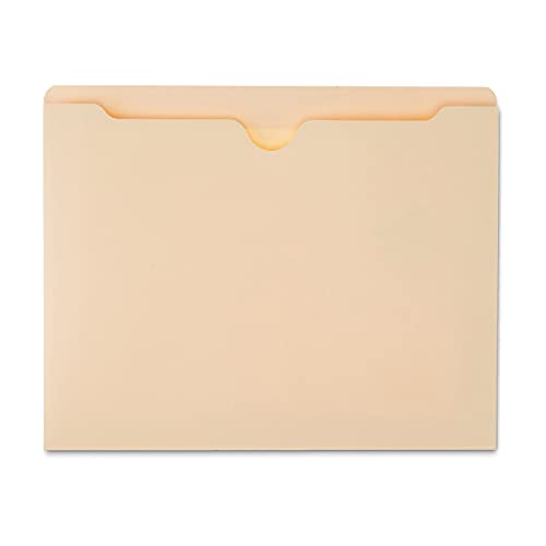 Amazon Basics File Folders Jacket, Reinforced Straight-Cut Tab, 2 Inch Expansion, 50-Pack, Letter Size, Manila