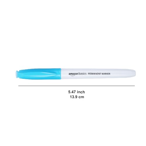 Amazon Basics Fine Tip Permanent Markers for Office, School, and Home Use, Assorted Colors, 24 Pack view 3