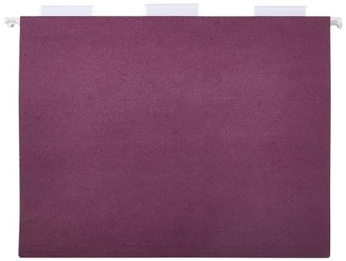 Amazon Basics Hanging File Folders with Adjustable Tabs for Document Organization, Letter Size, Assorted Jewel-Tone Colors, 25-Pack view 3