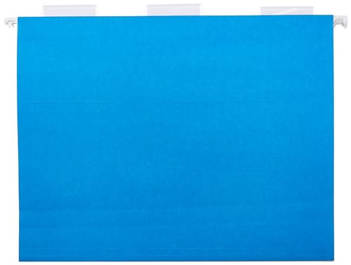 Amazon Basics Hanging Organizer File Folders for Efficient Filing, Assorted Colors, Letter Size (Pack of 25)