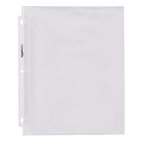 Amazon Basics Heavy Duty Non-Glare Sheet Protector for Documents, Clear, 500-Pack