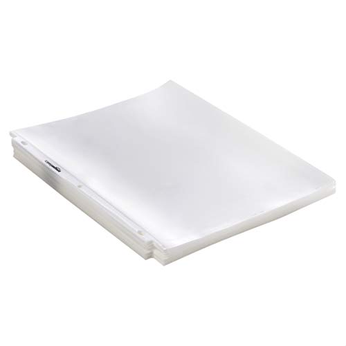 Amazon Basics Heavy Duty Sheet Protectors for Page Storage, Clear, 100 Pack