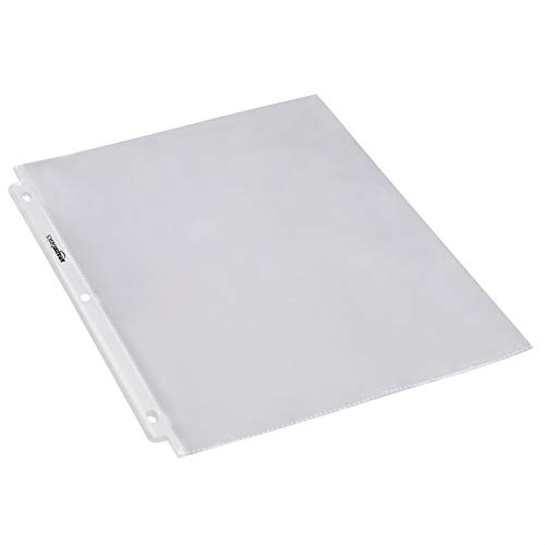 Amazon Basics Heavy Duty Sheet Protectors for Page Storage, Clear, 100 Pack