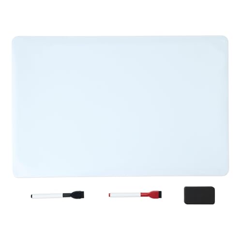 Amazon Basics Magnetic Dry Erase Board, Fridge WhiteBoard, Sheet 20" x13", 2 Markers and Eraser
