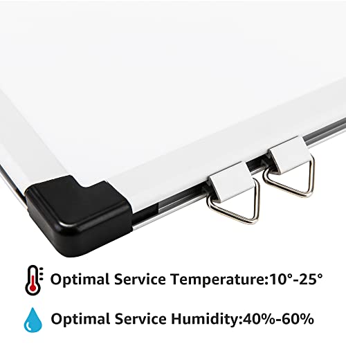 Amazon Basics Magnetic White Board with Pen Tray, Dry Erase Board, Aluminum Trim, 35.4" x 23.6"