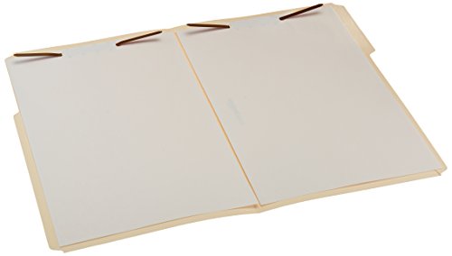 Amazon Basics Manila File Folders with Fasteners for Organized Filing, Letter Size, 100-Pack view 2