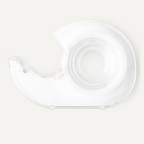 Amazon Basics Matte Finish Invisible Tape with Dispenser, 3/4" x 300" (8.33 Yards), Transparent, 3-Pack view 3