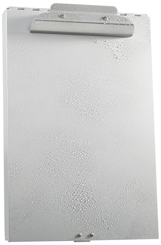 Amazon Basics Metal Clipboard with 2 Compartments and Interior 250 Sheet Paper Storage, 14.09 x 9.21 x 2.6 inches, letter size, Silver
