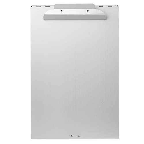 Amazon Basics Metal Clipboard with 2 Compartments and Interior 250 Sheet Paper Storage, 14.09 x 9.21 x 2.6 inches, letter size, Silver