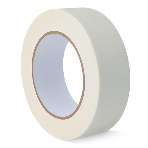 Amazon Basics Multi-Surface Masking Tape for Labeling, 1.41" x 60 Yards, White, 1 Roll