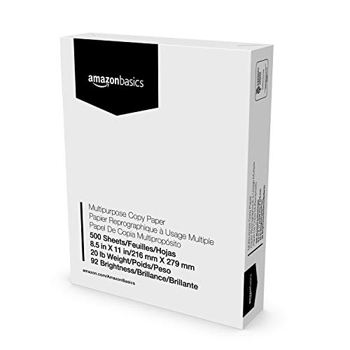 Amazon Basics Multipurpose Copy Printer Paper, 8.5 x 11 Inches, 20 lb, Truckload, 21 Pallet, 8,400 Reams (4.2M Sheets), 92 Bright, White