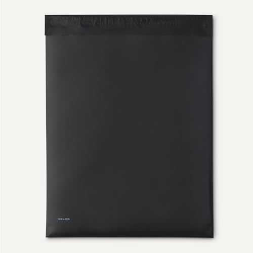 Amazon Basics Poly Mailers, Shipping Bags, Self-Sealing Envelopes, Black, 10" x 13", 100 pack