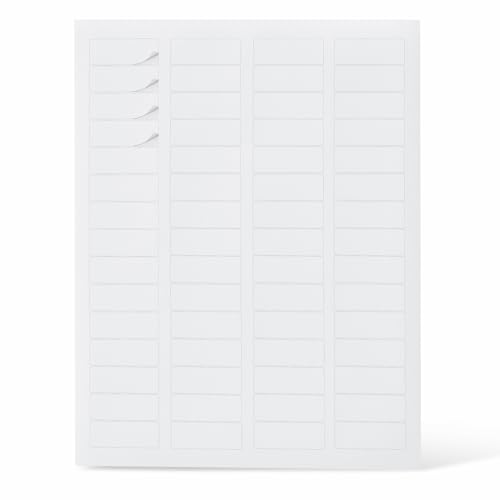 Amazon Basics Printable Address Labels, White, 2/3" x 1-3/4", 3000 Blank Mailing Labels