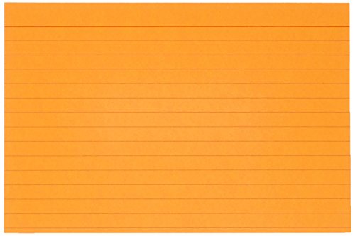 Amazon Basics Ruled Index Flash Cards, Assorted Neon Colored, 4x6 Inch, 300-Count