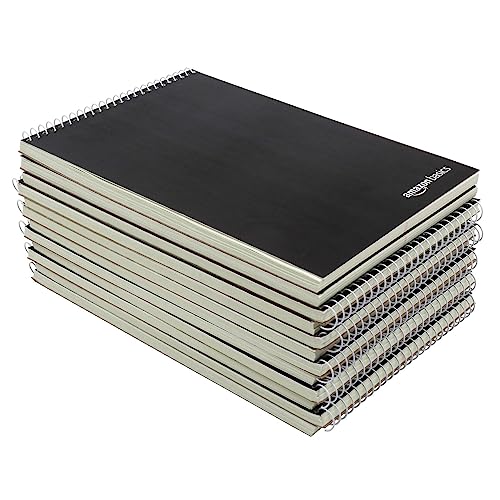Amazon Basics Steno Books, Gregg Rule, Green Paper, 80 Sheets, 6" x 9", 12-Pack
