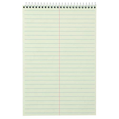 Amazon Basics Steno Notebooks, Gregg Rule, Green Paper for Notes, 80 Sheets, 6" x 9", 12-Pack view 2