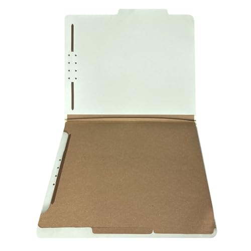 Amazon Basics Sturdy Pressboard Classification File Folders with Fasteners, Dividers, 2" Expansion for Documents Organization, 11.97 x 10.55 inch, Green, 10-Pack view 3