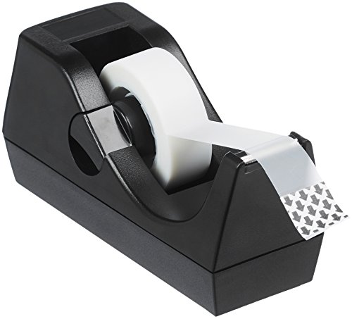 Amazon Basics Weighted Desktop Tape Dispenser with Non-Skid Base, Desk Accessory, 3-Pack view 2