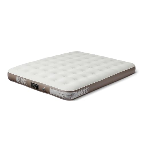 Amazon Basics Inflatable Air Mattress Queen with Built-in Pump, 600lb Capacity