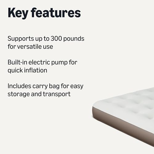 Amazon Basics Inflatable Air Mattress Twin with Built-in Pump view 2