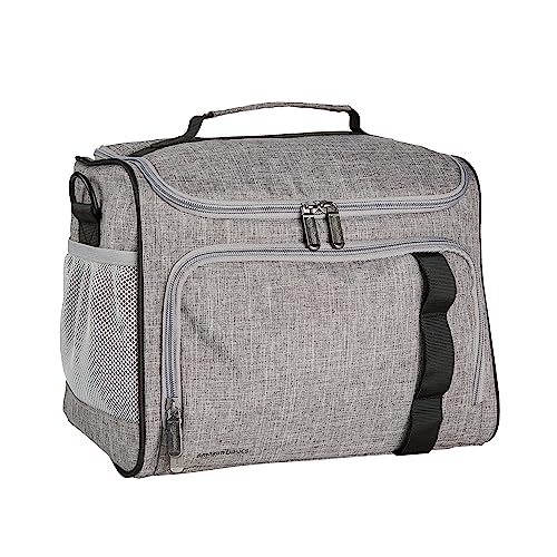 Amazon Basics Soft Insulated Cooler Bag, 24 Can Capacity, Gray