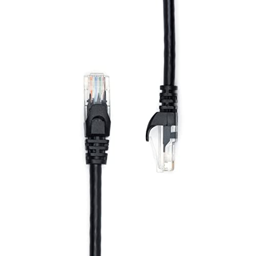 Amazon Basics RJ45 Cat 6 Ethernet Patch Cable, 10 Gbps High-Speed, 250MHz, Snagless, Gold-Plated Connectors, 3 Foot, Black view 3