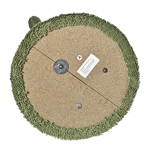 Amazon Basics Cat Scratcher - Indoor Cactus Triple Posts Cat & Kittens Scratching Post with Dangling Ball, Small (22.4"H) - Green