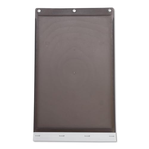 Amazon Basics Dog and Cat Door Replacement Flap, Medium, 7.4 x 12.2 Inches, White and Grey